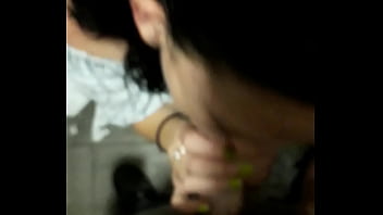 Cumming slut with a working mouth swallows sperm